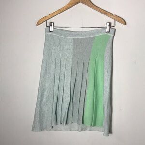 Womens Tricot Chic Pleated Skirt, Linen, Size 4, EUC!